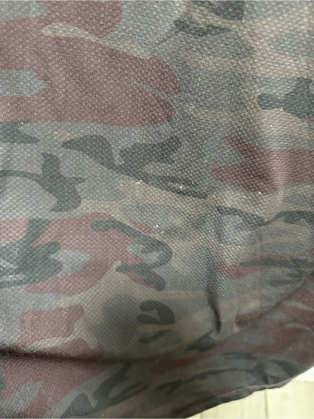 ASRV Men’s Short-Sleeve Camo Performance Tee Black Burgundy see pics for flaws - Picture 7 of 13